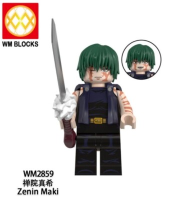 2 inch Custom Jujutsu Kaisen, Maki Zenin Minifigure with