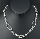 Michael Dawkins Sterling Pearl Necklace with 14K Accents