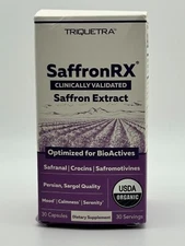 Saffron Extract Optimized Extract with Safromotivines Safranal Crocins 30Capsule