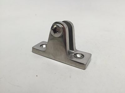Marine Boat Bimini Top Fitting SS 316 Angle Base Deck Hinge 7/8X2'' 22.2X50.8MM