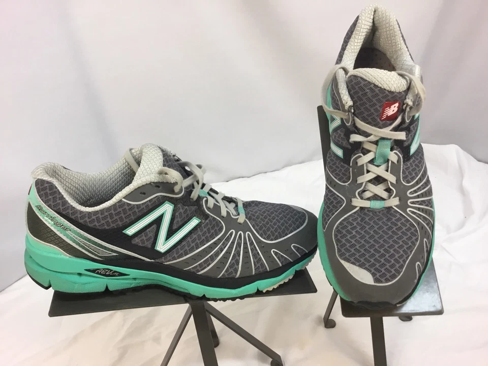 New Balance Barringer 890 Sz 7 B Gray Green Running Shoes Worn 1x YGI E7 - Image 2 of 4