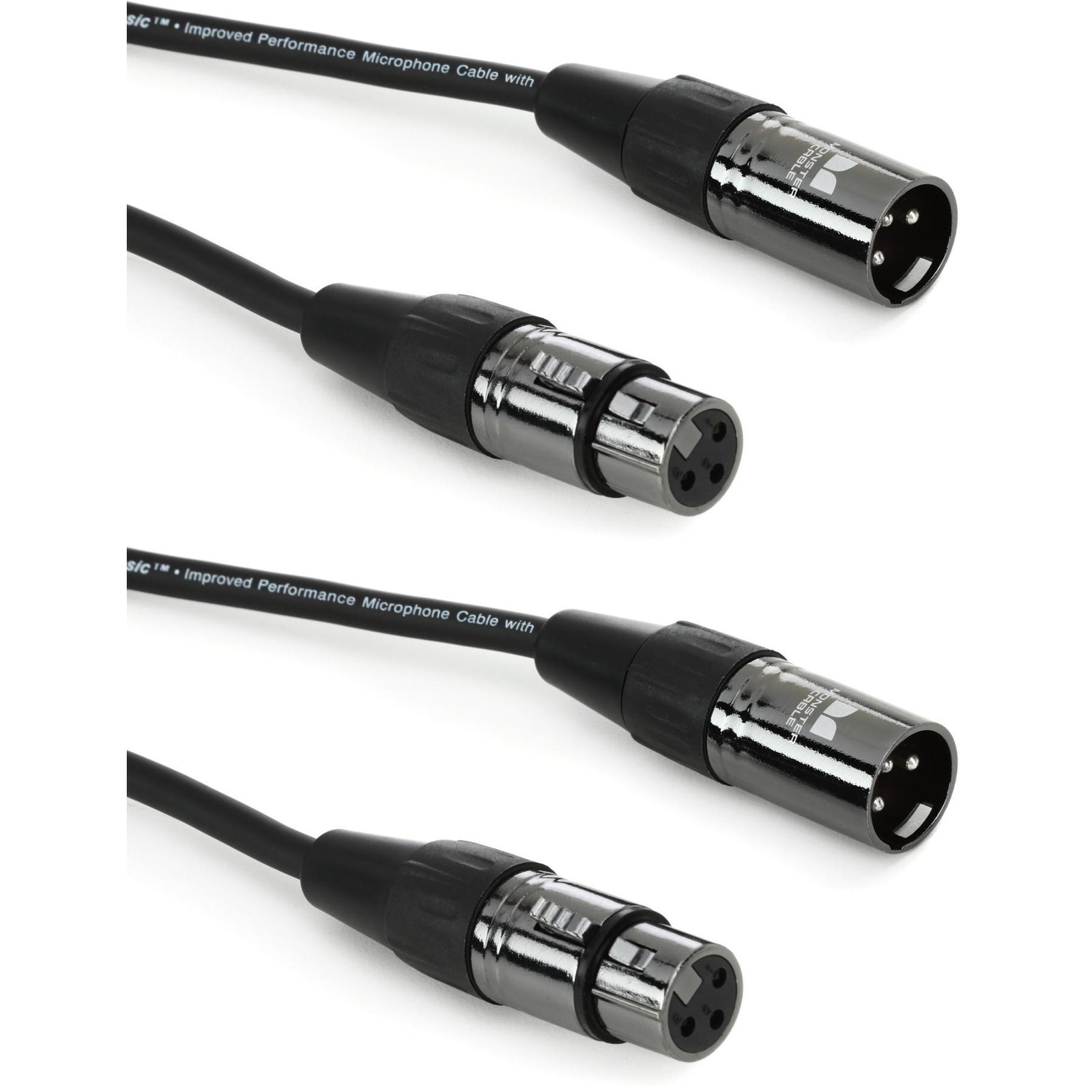 Микрофонный кабель Monster Prolink Classic длиной 30 футов (2 упаковки)