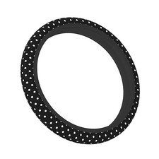 Black And White Polka Dot Steering Wheel Covers Non Slip One Size Black19 Black And White Polka Dot Steering Wheel Covers Non Slip One Size Black19