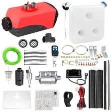 5KW-8KW Air Diesel Heater , with Silencer LCD Monitor Remote Control (Red)