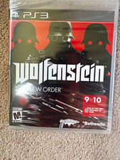 Sealed Wolfenstein: The New Order PS3 2014 M Shooter FPS Manual Included