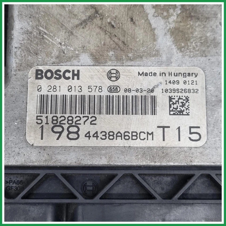 Centralina Motore Iniezione Bosch 0281013578 Fiat Bravo II 51828272 2007 2009   - Immagine 4 di 4