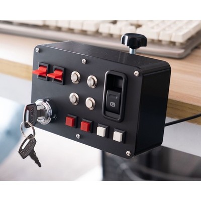 Racing Game Simulation Central Control Box w/ PETG 3D-printed Shell Support USB