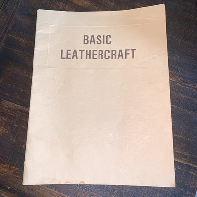''Basic leathercraft'' by Tandy Leather Company soft cover book manual some damage