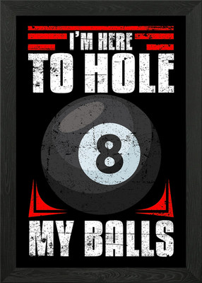Billard King Billard gerahmtes Wandbild Poster Leinwanddruck Bild