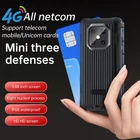 Unlocked MINI 4G LTE Android 12 Rugged Cell Phone Waterproof Mobile UNIWA R4002