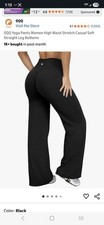 OQQ Yoga Pants Women High Waist Stretch Casual Soft Straight Leg Bottoms
