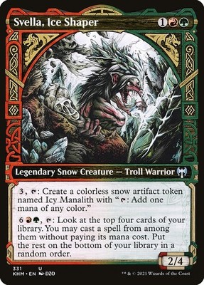 Svella, Ice Shaper (331) Showcase Kaldheim KHM MTG Magic