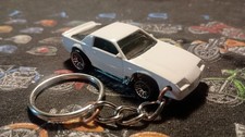 1982-89 Chevy Camaro Z28keychain Gloss White Wchrome Magsgood Condition.