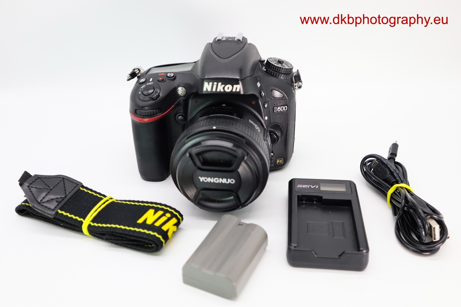NIKON D600 DSLR CAMERA & YONGNUO YN50mm F1.8n LENS #250/305