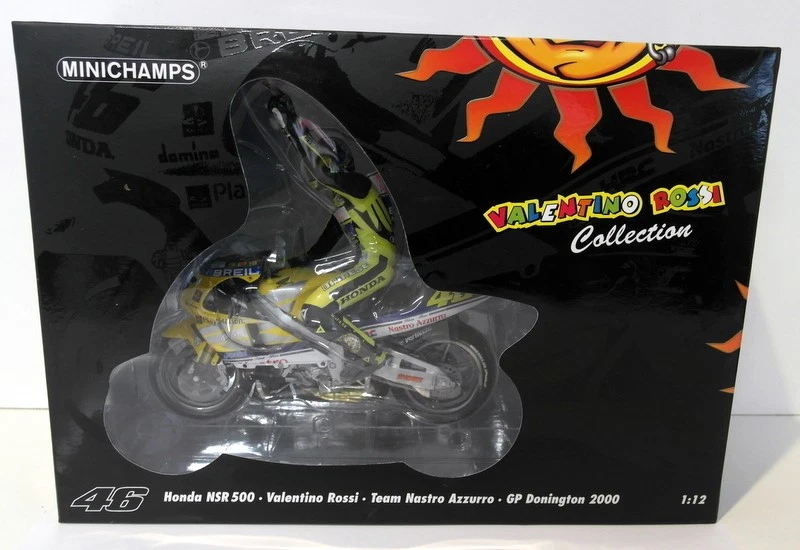 Minichamps 1/12 Scale Diecast - 122 006196 Honda NSR 500 Valentino Rossi 2000 - Image 2 of 3