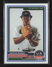 2023 Panini Stars & Stripes USA Baseball #36 Sebastian Norman