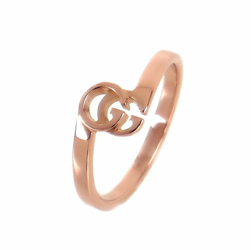 Bague de course Gucci GG or rose 18 carats US5 bijoux femme, élégante, d’occasion