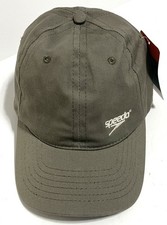Speedo Gray Swim Baseball Cap Hat Adjustable Strapback Unisex New with Tags