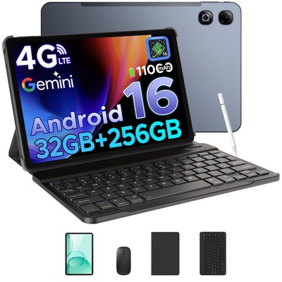 DOOGEE TabG6Max Android 16 Tablet 13,4 Zoll 32GB+256GB 11000mAh 4G LTE Octa Core