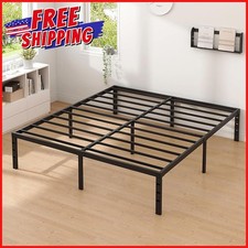 METAL BED FRAME HEAVY DUTY Black Sturdy Foundation Twin Full Queen King 12-Inch