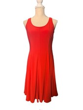 Lauren Ralph Lauren Red Fit & Flare Sleeveless Dress Size 8