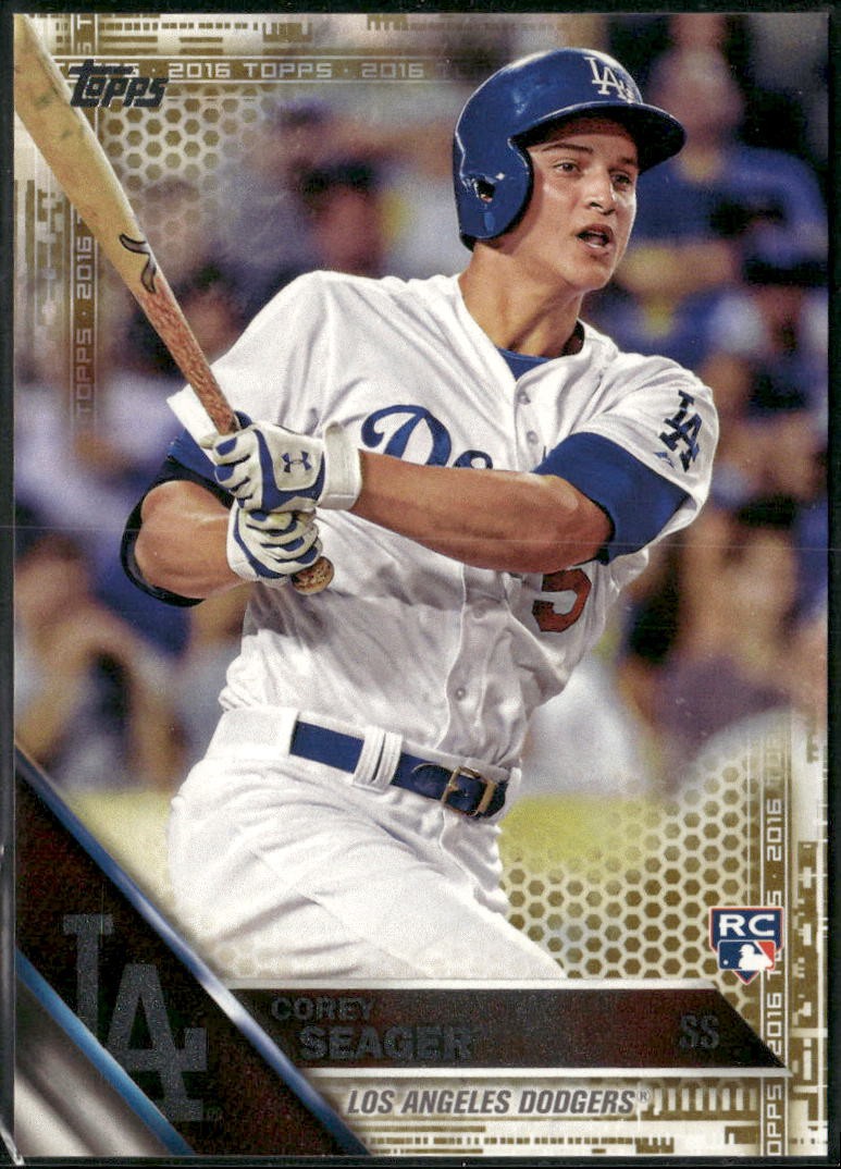 2016 Topps #85 Corey Seager Gold #/2016 RC Rookie Card Dodgers