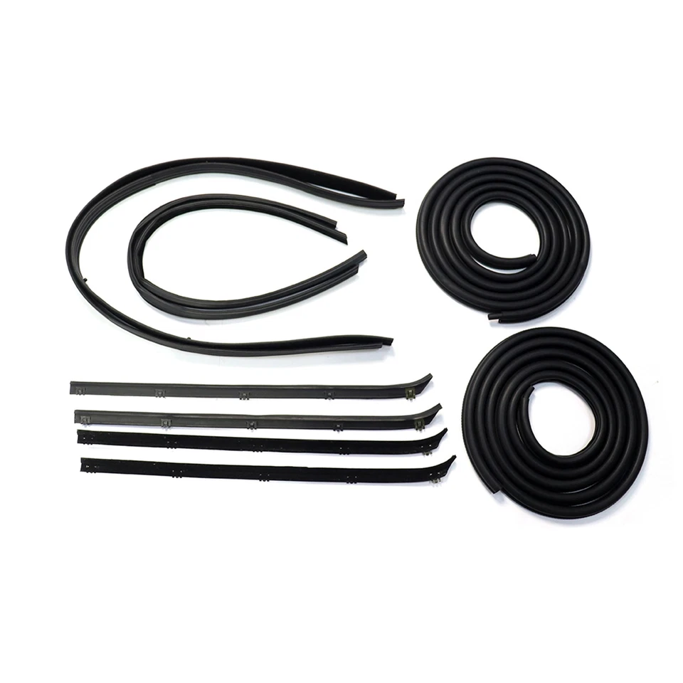 10X Rubber Door Window Weatherstrip Seal Kit For 1980-1993 Dodge Truck D/W 150 Foto 4 de 4