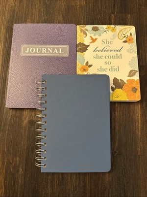Set Of Three Blank Journals