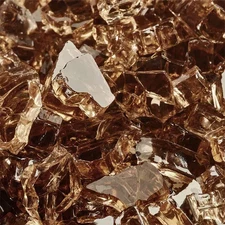 1/4 In. 10 Lbs. Copper Fire Glass for Indoor and Outdoor Fire Pits or Fireplaces