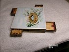 VTG CERAMIC MATCHBOX HOLDER ARTIST SCHUMACHER EGGS/NEST DESIGN 5.25" SQ WT 8 OZ — photo 7