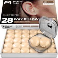 Silicone Ear Plugs for Sleeping - 28 Moldable Noise Cancelling, 32 dB