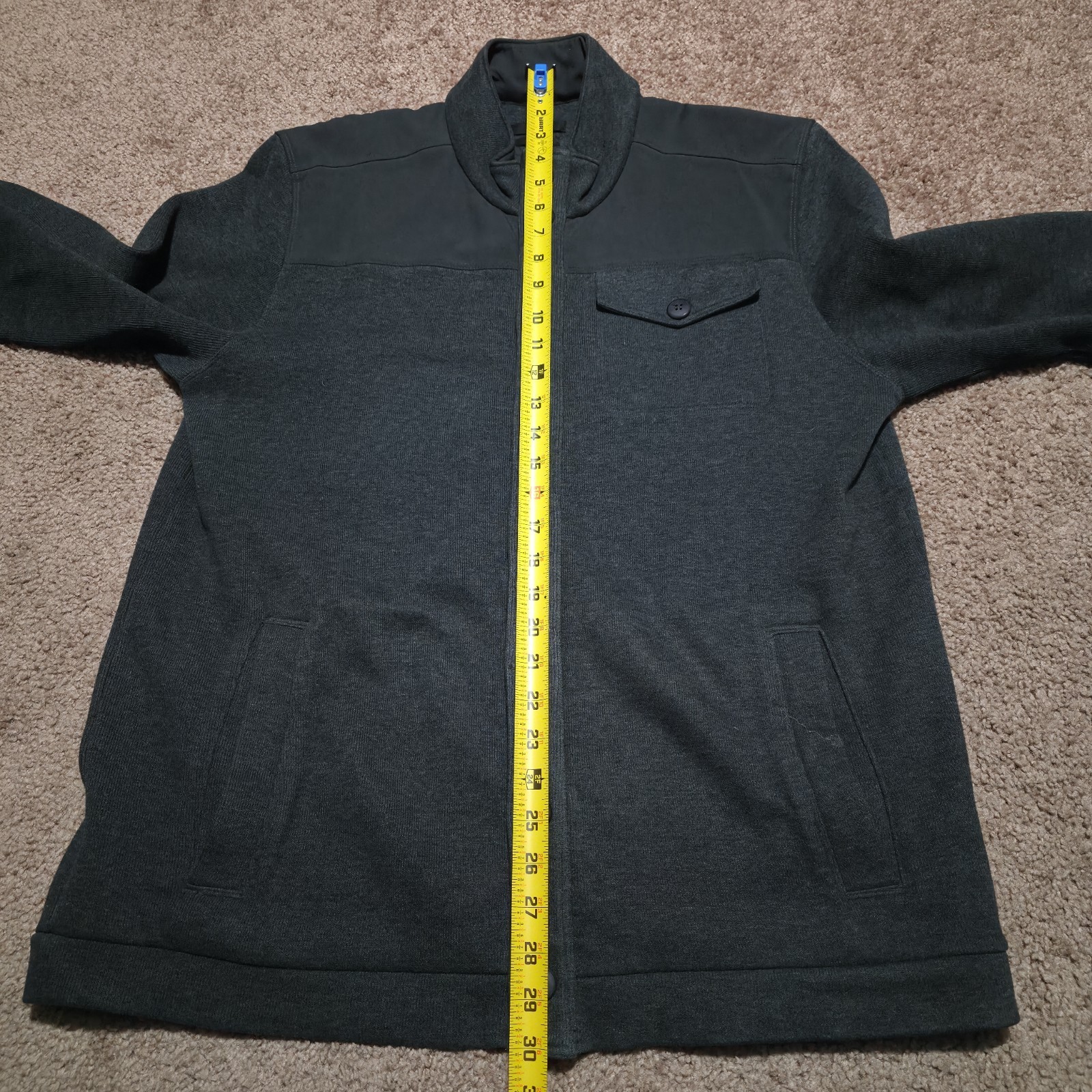 Hugo Boss Button Zip Lux Jacket Gray Long Sleeve Men's Size XL Cotton Blend thumbnail 10