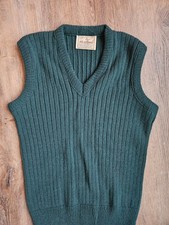 Vintage made in USA Mustang green women's sweater vest