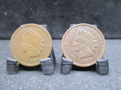 2 Tougher Date Indian Head Penny - Cents 1894 & 1909