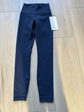 lululemon Wunder Train HR Tight 25" High Rise Leggings Navy Women's Size 2