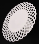 Antique Challinor Taylor Victorian Milk Glass Pedistal Lattice Cake Stand Riser