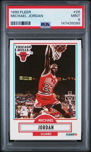 1990 FLEER MICHAEL JORDAN #26 PSA 9