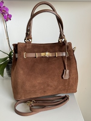 Damentasche, Echtledertasche, Wildledertasche