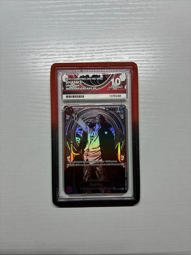 One Piece Carrying In His Will Shanks Silver SP ACE Gem Mint 10