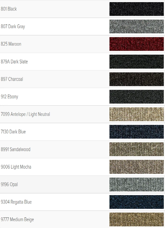 ACC 96-11 FORD RANGER STANDARD / REGULAR CAB MOLDED CARPET - CHOOSE COLOR Foto 4 de 4