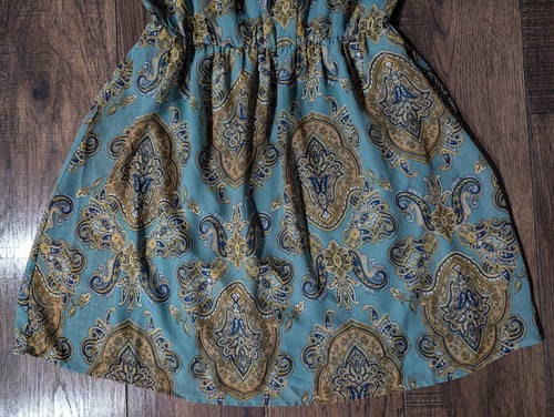 Doe & Rae türkisgrün Paisley Größe S Polyester Damen Sommerkleid Träger Neu mit Etikett! - Bild 3 von 14