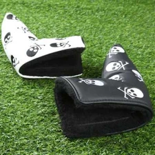 Closure Bar Black White Golf Putter Headcover Blade Club