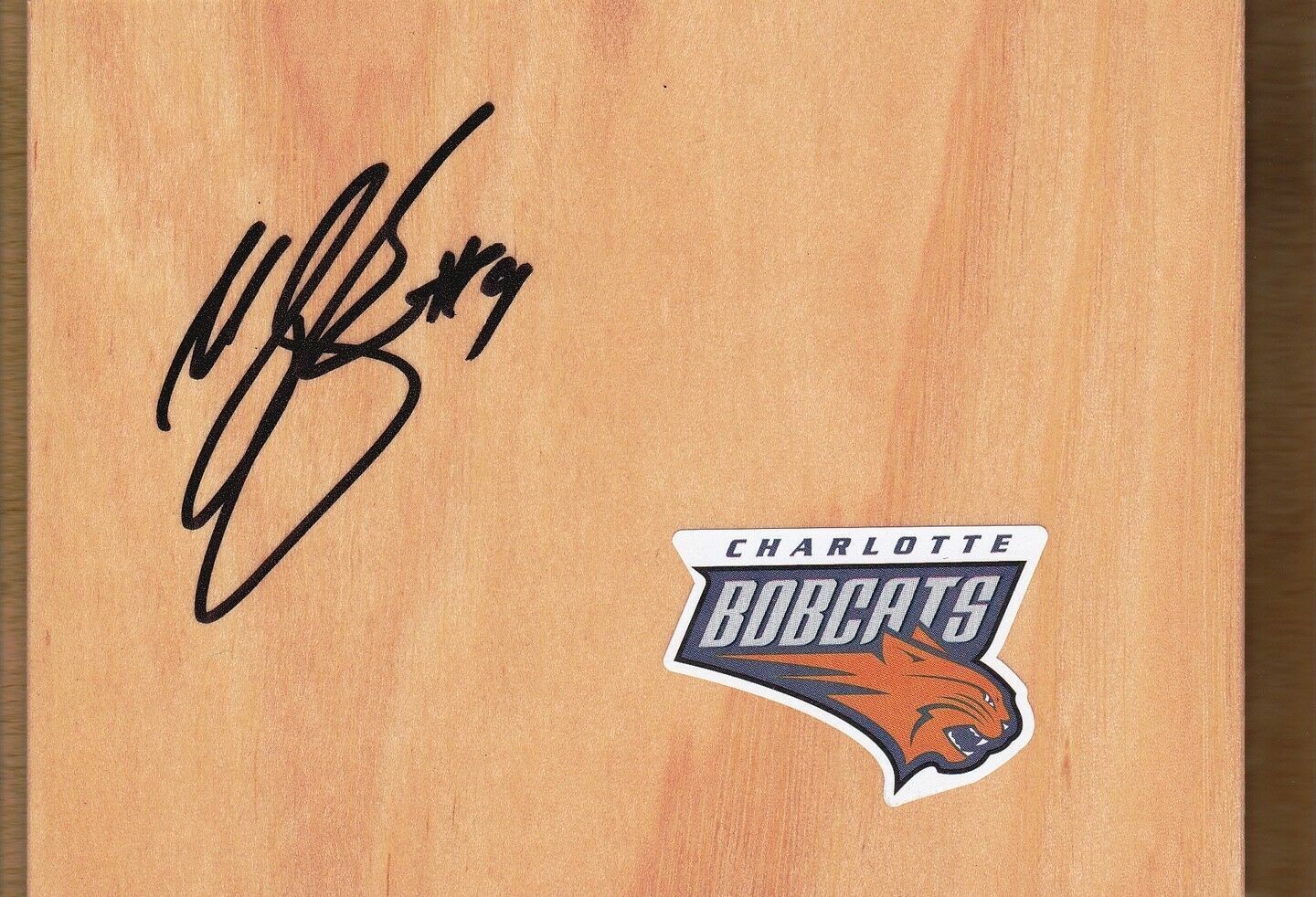Charlotte Bobcats Michael Kidd_Gilchrist Signed Floorboard COA