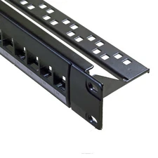 Blank 24 Port Patch Panel Rackmount with Backbar Wire Manager - USA Seller