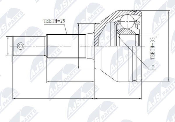 NPZ-NS-084 Nty Gelenksatz, Antriebswelle FüR Nissan,Renault-image
