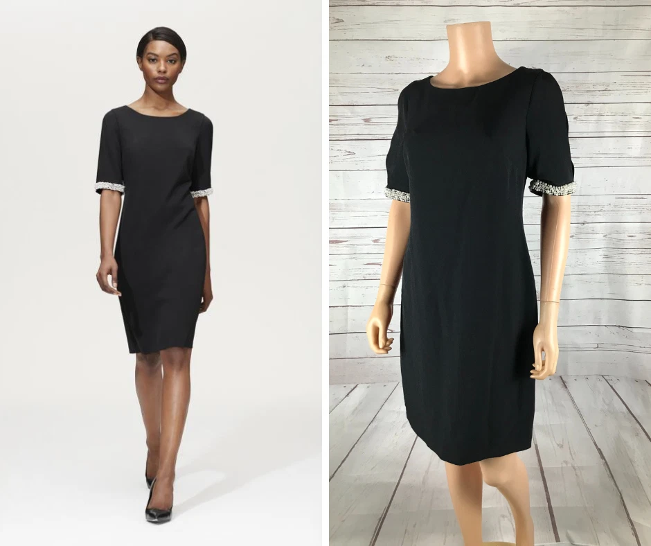 karl lagerfeld black dress