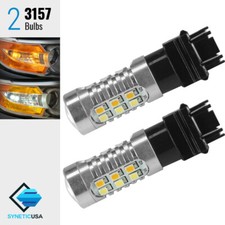Whiteamber Yellow 3157 Dual Color Switchback Led Turn Signal Parking Light Bulb