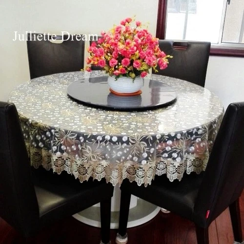 New Lace Tablecloth Pastoral  Dining Table Cloths  Embroidery  Cover Decoration - Image 3 of 4