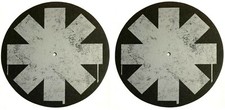 Red Hot Chili Peppers Star of Affinity Slipmat Pair / Set Vinyl Record Turntable