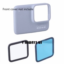 For GOPRO HERO 7 silver / white Outer Cover Glass Lens Tempered Protective Glass